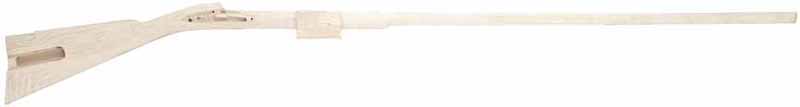 Stock, J.P. Beck, Lebanon, pre-inlet,
"B" profile 44" swamped barrel, large Siler lock, plain maple Stock, J.P. Beck, Lebanon, pre-inlet,
"B" profile 44" swamped barrel, large Siler lock, plain maple